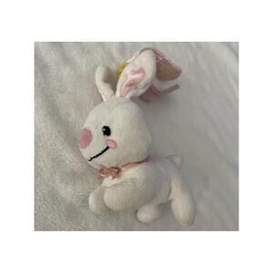 Fisher Price Bunny Plush Doll Rabbit Stuffed Animal Toys Travel Pal Baby Rattle